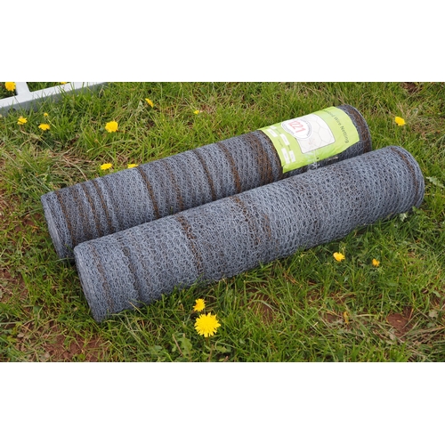 1221 - Galvanised wire netting *seconds 0.9m x 13mm hole - 50m rolls - 2