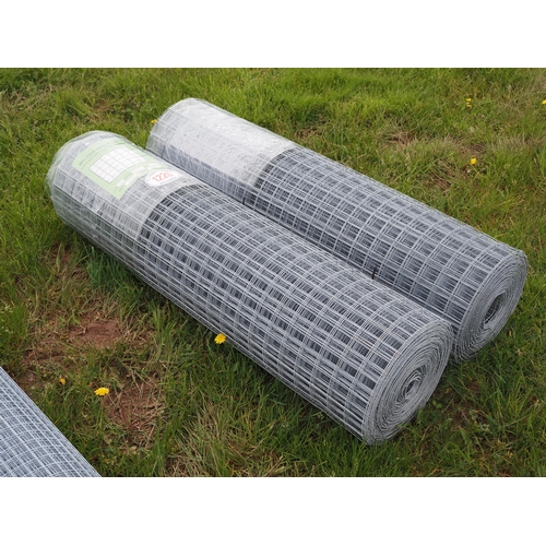 1226 - Hot dipped welded wire mesh *seconds, 1.22m x50x50mm 14g - 25m rolls - 2