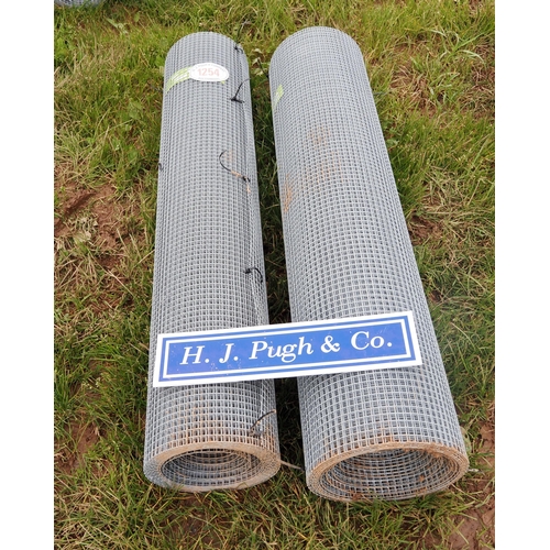 1254 - Hot dipped welded wire mesh *seconds, 1.22m x13x13mm - 10m rolls - 2