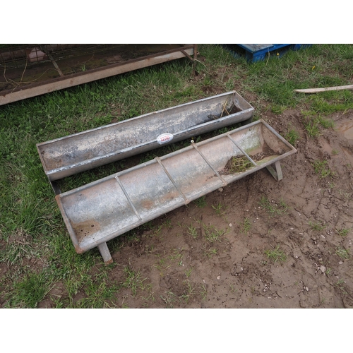 1270 - Galvanised feed troughs 4ft - 2