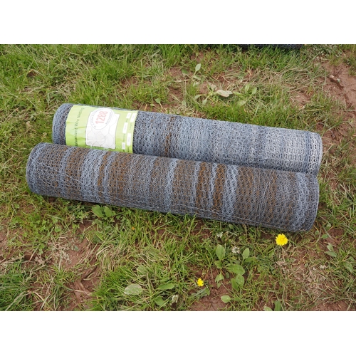 1288 - Galvanised wire netting *seconds 0.9m x 13mm hole - 50m rolls - 2