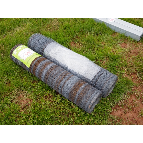 1290 - Galvanised wire netting *seconds 0.9m x 13mm hole - 50m rolls - 2