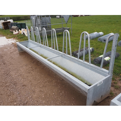 1300 - Galvanised tombstone feeder 14ft