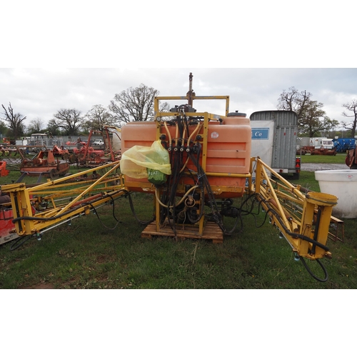 1918 - Crop sprayer, 1100 litres. Off farm