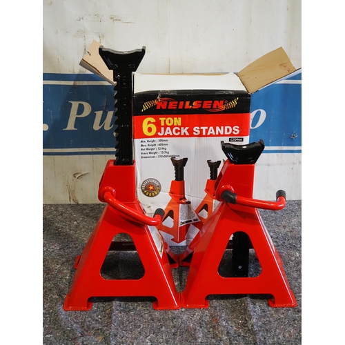 808 - Pair of 6 ton axle stands