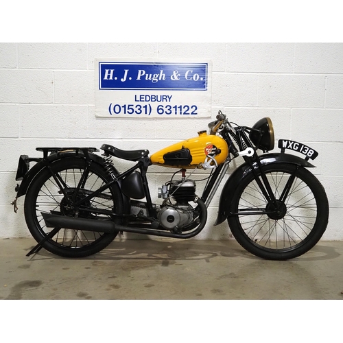 986 - Magnat Debon M3F motorcycle. 1948. 100cc
Frame No. 290123
Engine No. 200018
Runs and rides. This bik... 