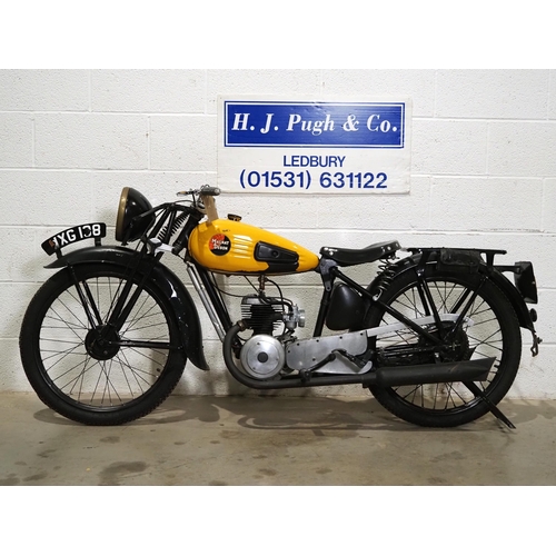 986 - Magnat Debon M3F motorcycle. 1948. 100cc
Frame No. 290123
Engine No. 200018
Runs and rides. This bik... 