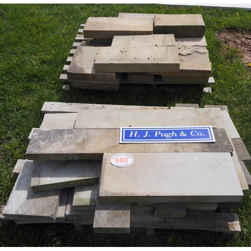 660 - Stone blocks and slabs - 2 pallets