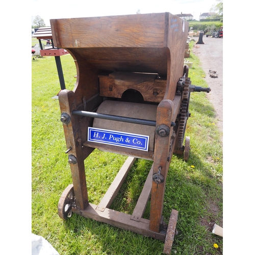 695 - Vintage cider mill on 4 wheels