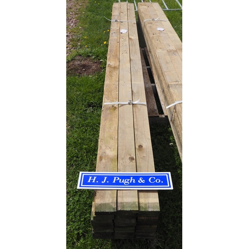 742 - Sawn timber 12ft x 4 x 1 - 24