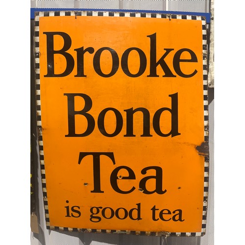 78 - Enamel sign - Brooke Bond Tea 40