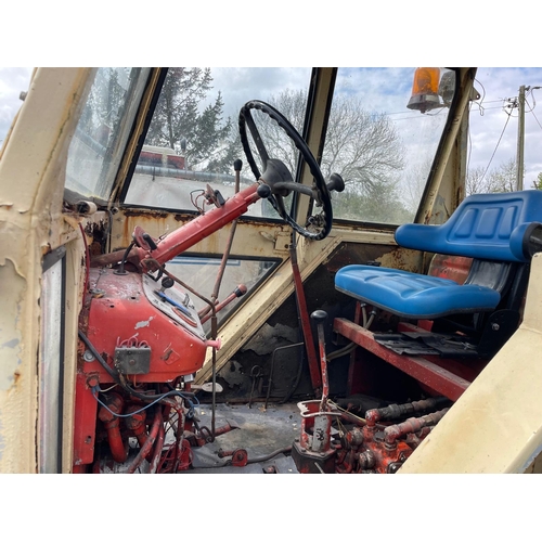 170 - Belarus MTZ 52 tractor. Runs and drives. C/w Cummins BT6 turbo engine and Ford front weights. Needs ... 