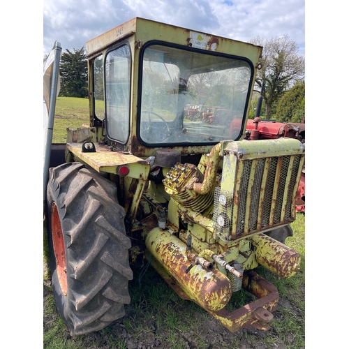 164 - International 3434 Tractair industrial tractor. Runs and drives. C/w loader and compressor. S/n 3824
