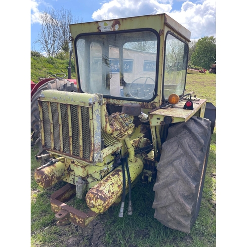 164 - International 3434 Tractair industrial tractor. Runs and drives. C/w loader and compressor. S/n 3824