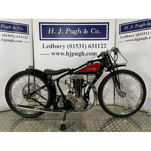 822 - Comerford-J.A.P Speedway motorcycle. 1933
Believed ridden by Ginger Lees. 
Frame - Comerford (Englan... 