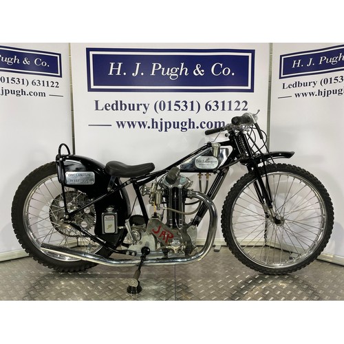 826 - Langton J.A.P speedway motorcycle.1937
Believed ridden by Eric Langdon.
Engine - Long 5 JAP