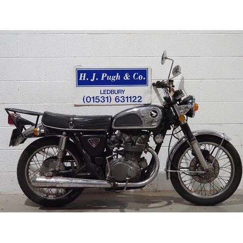 1004 - Honda 450KS motorcycle. 1972. 444cc.
Frame No. CB450E5002090
Engine No. CB450E5002050
Engine turns o... 