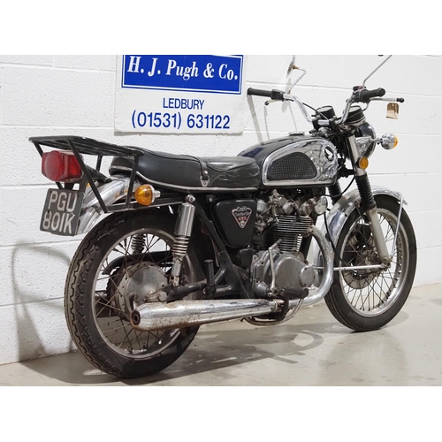 1004 - Honda 450KS motorcycle. 1972. 444cc.
Frame No. CB450E5002090
Engine No. CB450E5002050
Engine turns o... 