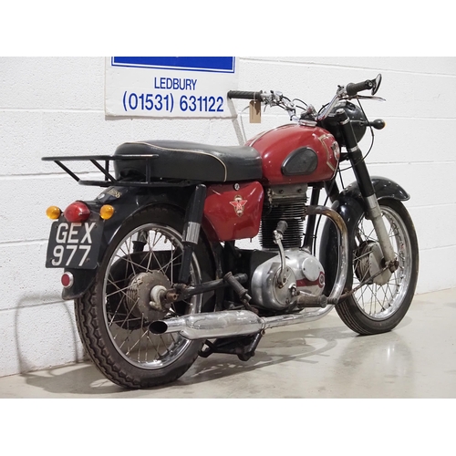 1005 - Matchless G5 Lightweight motorcycle. 1962. 348cc. 
Frame No. 12026
Engine No. 61/G52670
Engine turns... 