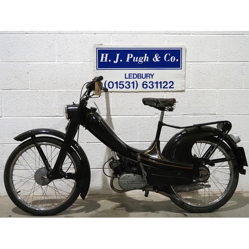 1007 - Norman Nippy moped.
Engine No. 2649599
Runs but not ridden for some time so will require recommissio... 