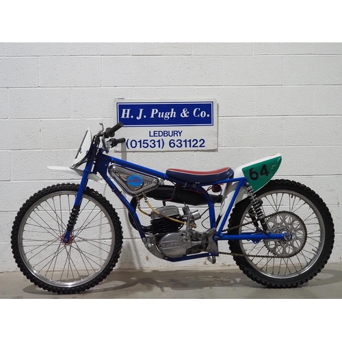 1009 - Antig Bultaco grass track bike. 250cc. 
Frame No. 75336 
Engine No. TM21800030
Last ridden in March ... 