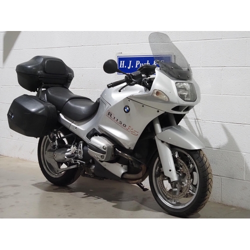 1012 - BMW R1150RS motorcycle. 2003. 1130cc. 
Runs and rides. MOT until 24.07.24. Recorded CAT D in 2014. C... 