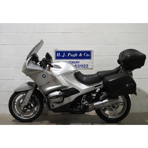 1012 - BMW R1150RS motorcycle. 2003. 1130cc. 
Runs and rides. MOT until 24.07.24. Recorded CAT D in 2014. C... 