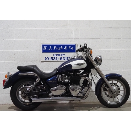 1017 - Triumph Bonneville America 865 motorcycle. 2009. 865cc.
Runs and rides. MOT until 23.04.25. Has had ... 