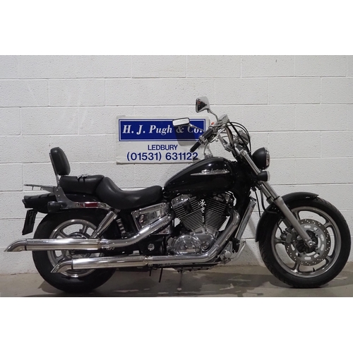 1018 - Honda Shadow VT1100 motorcycle. 2003. 1100cc.
Runs and rides. Ridden to saleroom. MOT until 05.04.25... 