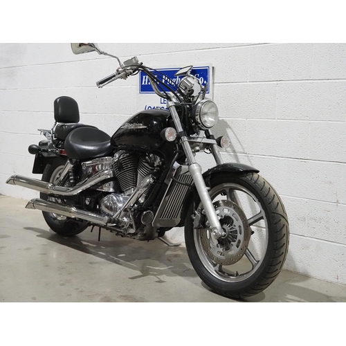 1018 - Honda Shadow VT1100 motorcycle. 2003. 1100cc.
Runs and rides. Ridden to saleroom. MOT until 05.04.25... 