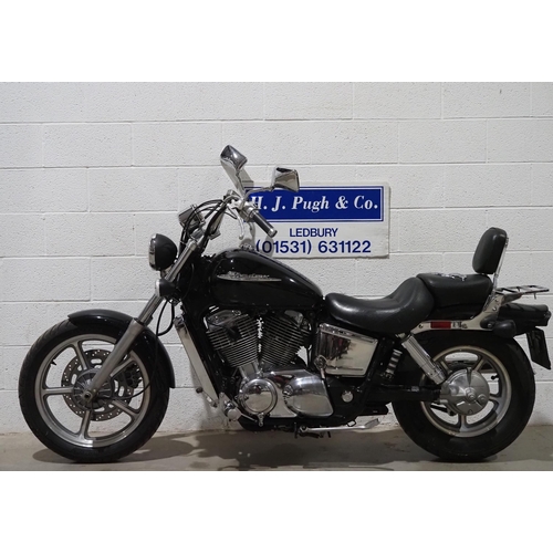 1018 - Honda Shadow VT1100 motorcycle. 2003. 1100cc.
Runs and rides. Ridden to saleroom. MOT until 05.04.25... 