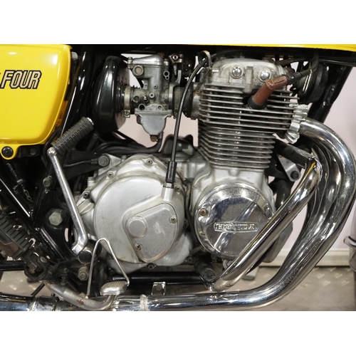 819 - Honda CB400 Four Super Sport motorcycle. 1978. 408cc
Frame No. CB400F2-1086544
Engine No. CB400F-E-1... 