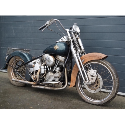821 - Harley Davidson Panhead motorcycle project. 1200cc. 1948. 
Engine No. 48EL11997 
Engine turns over w... 