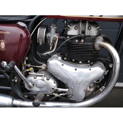 824 - BSA A7 motorcycle. 500cc. 1959. 
Frame No. A716580
Engine No. CA7 1620
Runs and rides well, lots of ... 