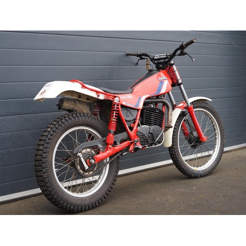 851 - Fantic Trials 300 professional bike. 249 cc
Frame No. 34001839
Engine No. 001842
Fitted with Fantic ... 