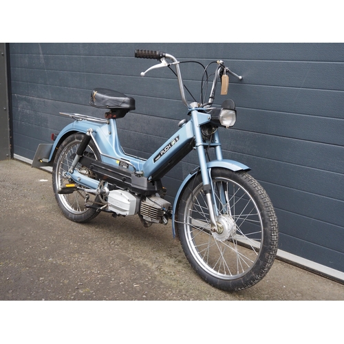 859 - Puch Maxi S moped. 49cc. 1979. 
Frame No. 5330703
Engine No. 5330703
Runs and rides. Needs light rec... 
