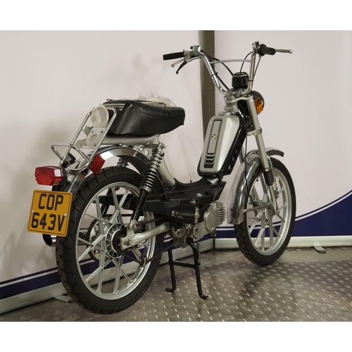 865 - Puch Free Spirit moped. 1979. 49cc
Frame No. 3524042
Engine No. 3524042
301 miles showing. 
Runs but... 