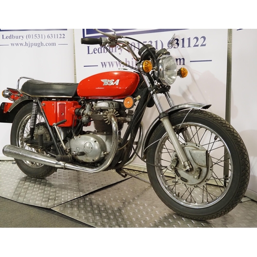 876 - BSA A65 Lightning motorcycle. 1972. 650cc
Frame No. A65L/NG02426
Engine No. A65L/NG02426
Part of a d... 