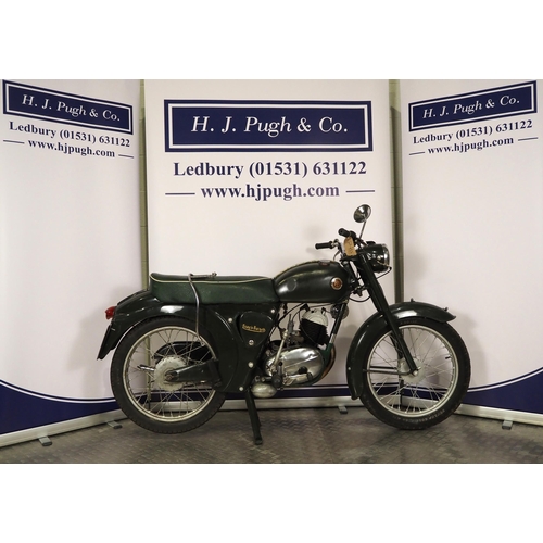 914 - Francis Barnett Plover motorcycle. 1958. 150cc
Frame No. 26943
Engine No. 15T8140M
Runs and rides. L... 