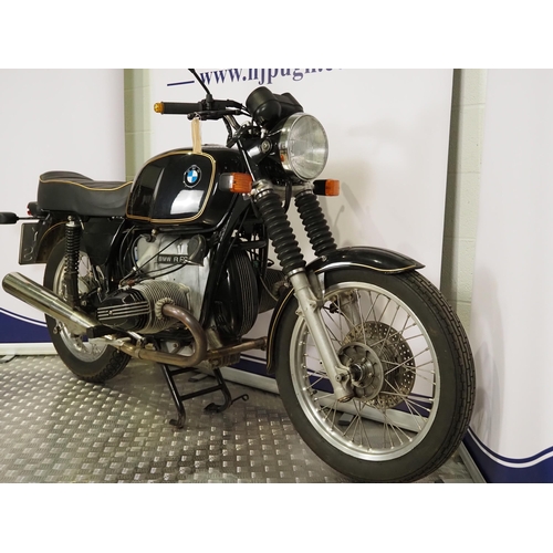 916 - BMW R60/7 motorcycle. 1977. 599cc
Frame No. 6005206
Engine No. 6005206
It had a engine rebuild with ... 