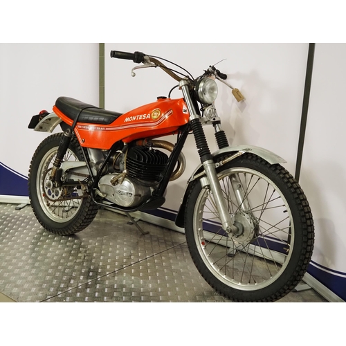 918 - Montesa Cota 247 trail bike.
Frame No. 21M28438
Engine No. 21M23438
Runs. Nova docs available 
Engin... 
