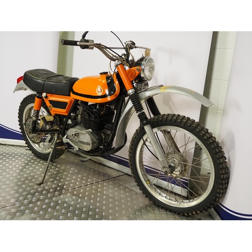 919 - Montesa 250 King Scorpion auto mix trail bike. Nova docs available 
Engine No. 44M0465
Runs 
Engine ... 