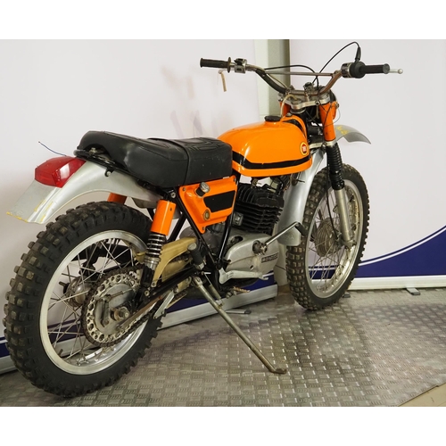 919 - Montesa 250 King Scorpion auto mix trail bike. Nova docs available 
Engine No. 44M0465
Runs 
Engine ... 