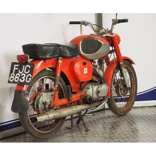 921 - Bridgestone 90 sports motorcycle. 1968. 90cc
Engine No. 12C065694
Engine turns over and gears engage... 