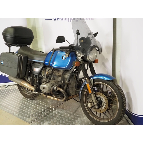 922 - BMW R80 motorcycle. 1980. 797cc
Frame No. 6030892
Engine No. 6030892
Declared Cat D on 21/2/97
Reg. ... 