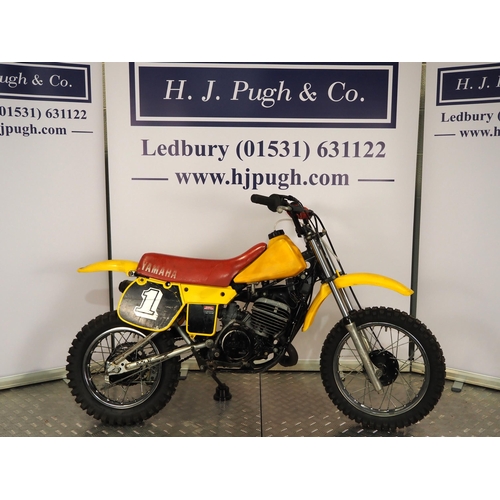 927 - Yamaha YZ60 childs scrambler. 1982. 
Engine No. 5X1-000786
Engine turns over but has not been ridden... 