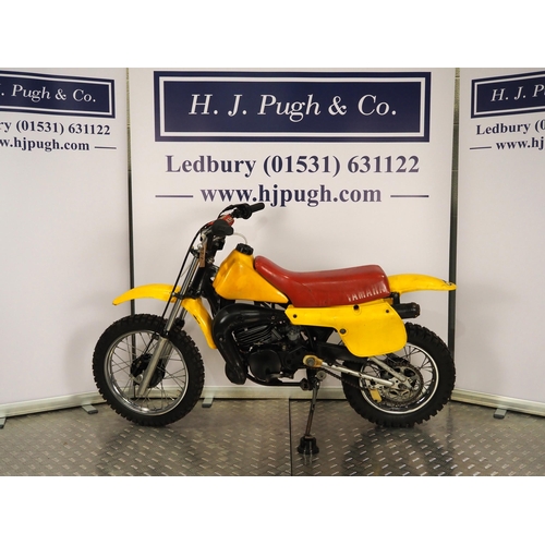 927 - Yamaha YZ60 childs scrambler. 1982. 
Engine No. 5X1-000786
Engine turns over but has not been ridden... 