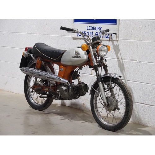 Honda CL70 motorcycle. 1970. 70cc. Frame No. CL70-203332 Engine No ...