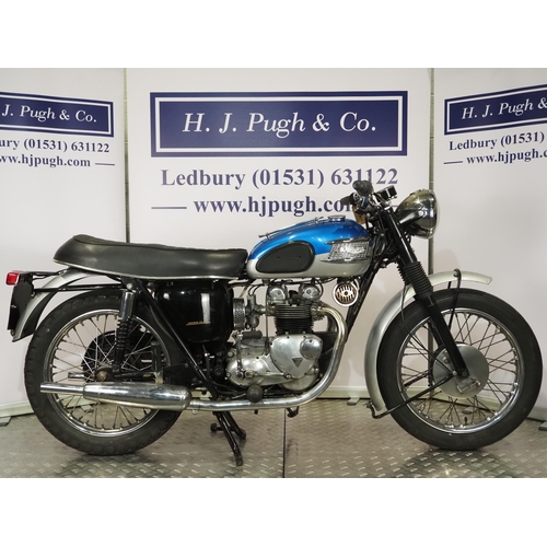 932 - Triumph 350 motorcycle. 1958. 350cc
Frame No. H4290
Engine No. T90 H29827
Runs and rides. Had been s... 