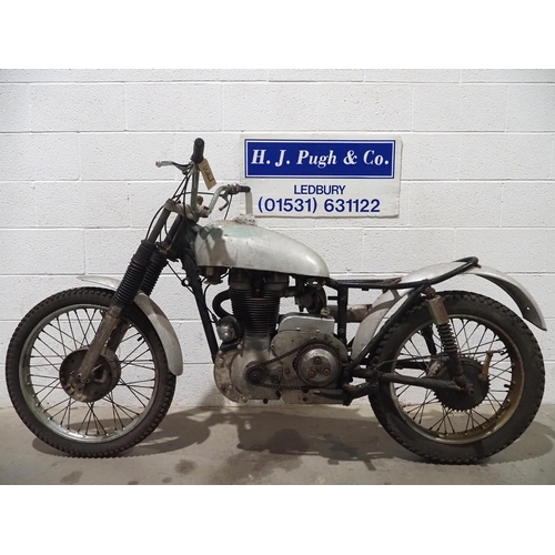 934 - AJS 16 MCS short stroke trails bike. 1958. 350cc
Frame No. 8316c (V5 states 8318c)
Engine No. 58-16-... 